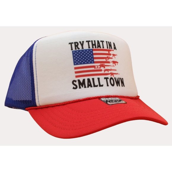 Try That in a Small Town Flag Hat - Picture 2 of 4